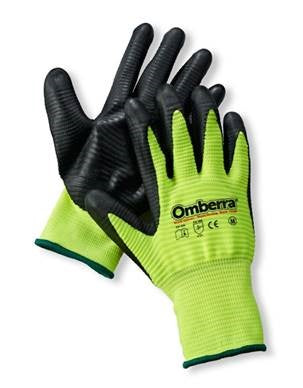 Yellow Work Gloves Nitrile Grip 12 Pair Pack